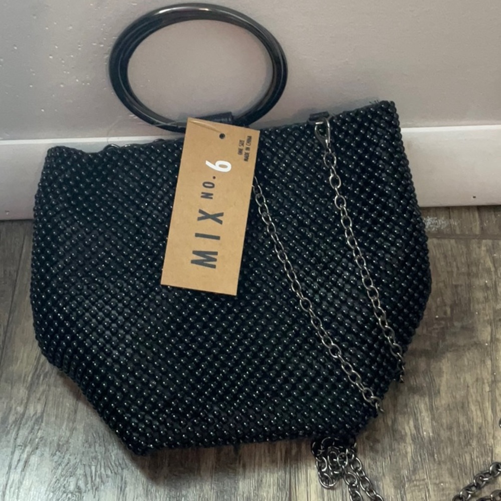 Mix No. 6 Black Beaded Women's Bag